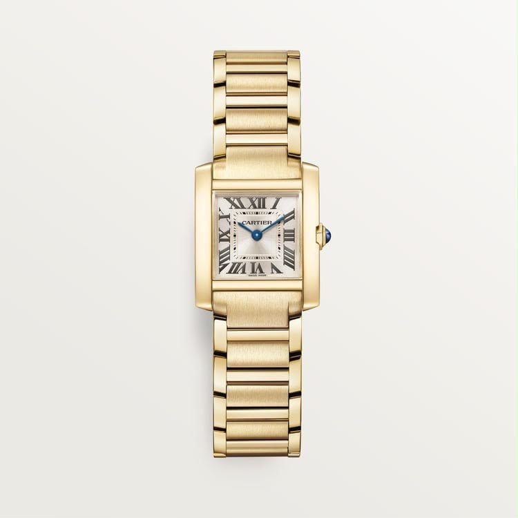 Montre Cartier Tank Française un modèle iconique de la haute horlogerie caractérisé par son bracelet en métal monobloc p (5)
